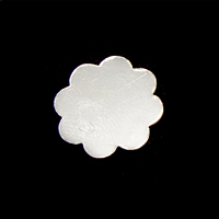 Metal Stamping Blanks Sterling Silver Flower with 8 Petals, 14mm (.55"), 20g